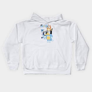 Best Dad Ever - Bluey Family Kids Hoodie